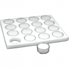 16 Gem Jars Gemstone Tray - White