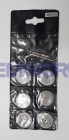 8pc 22mm Dremel Abrasive Emery Diamond Cutting Grinding Wheel Discs Mandrel Tool Set