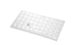 Standard Size Foam 50 Cup Gemstone Jar Tray - White